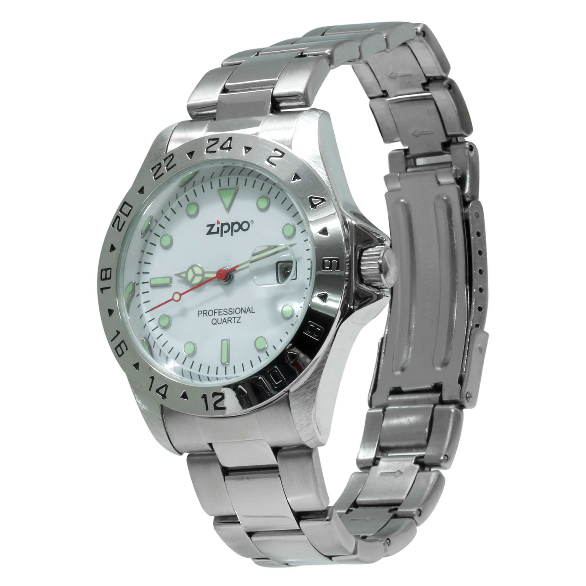 絶版/ヴィンテージ Zippo ジッポー 中古 ZIPPO 腕時計 ホワイト CA-17871 WH  [N]未使用・新品