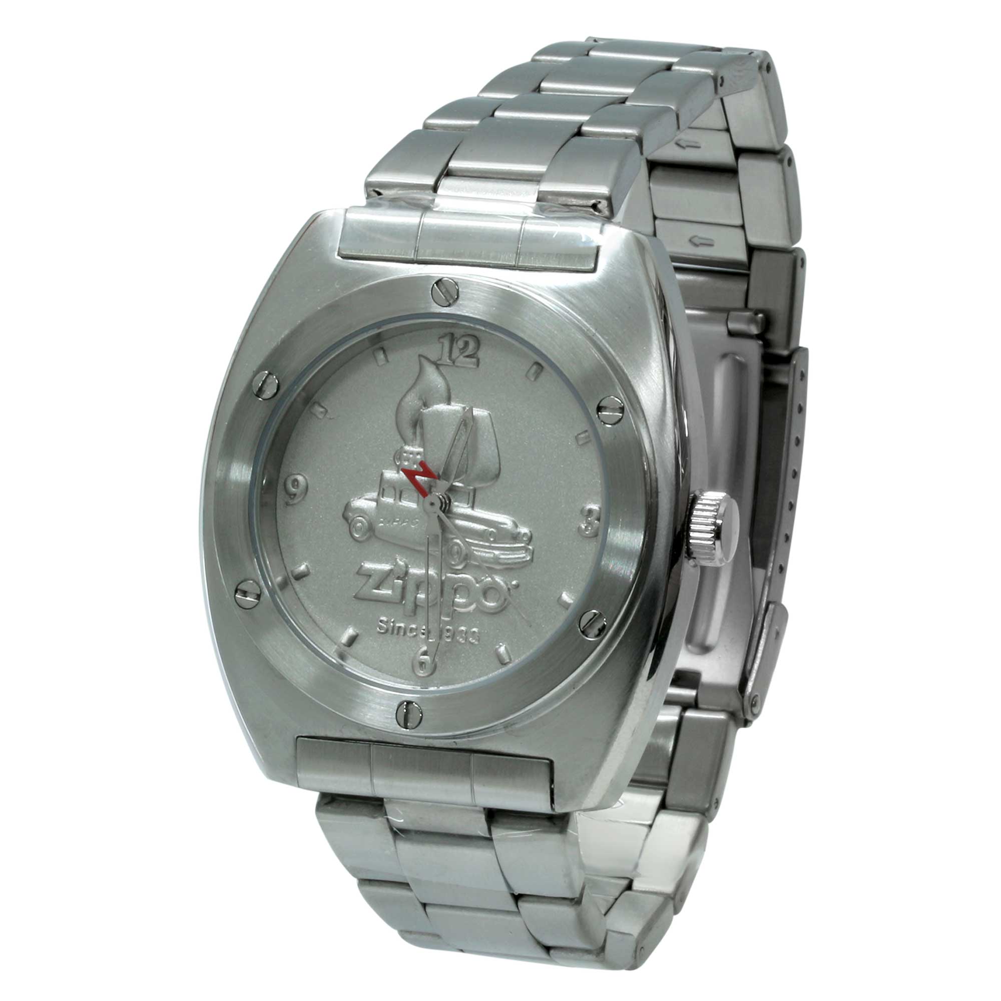 絶版/ヴィンテージ Zippo ジッポー 中古 10th Anniversary Watch Production ZIPPO BIS-2 腕時計のみ ZIPPO CAR  [N]未使用・新品