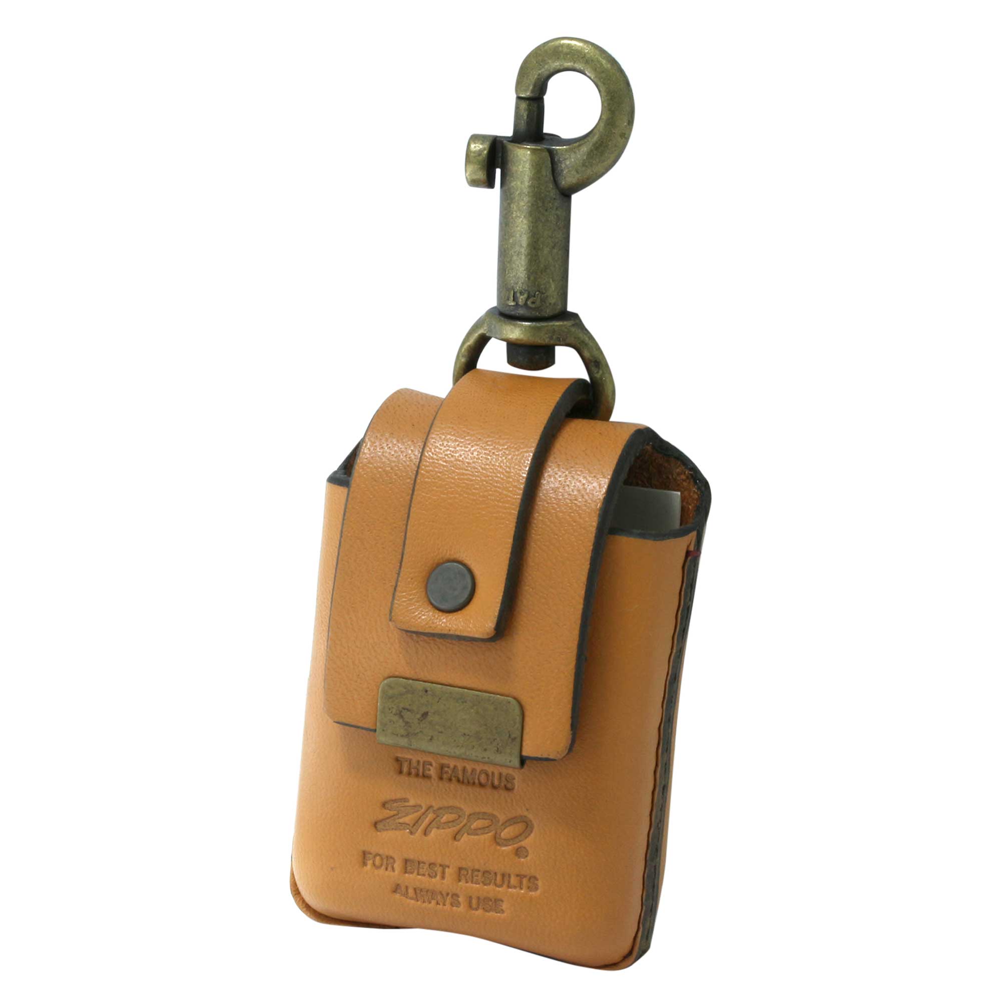 絶版/ヴィンテージ Zippo ジッポー 中古 ZIPPO 革ポーチ キャメル  [N]未使用・新品