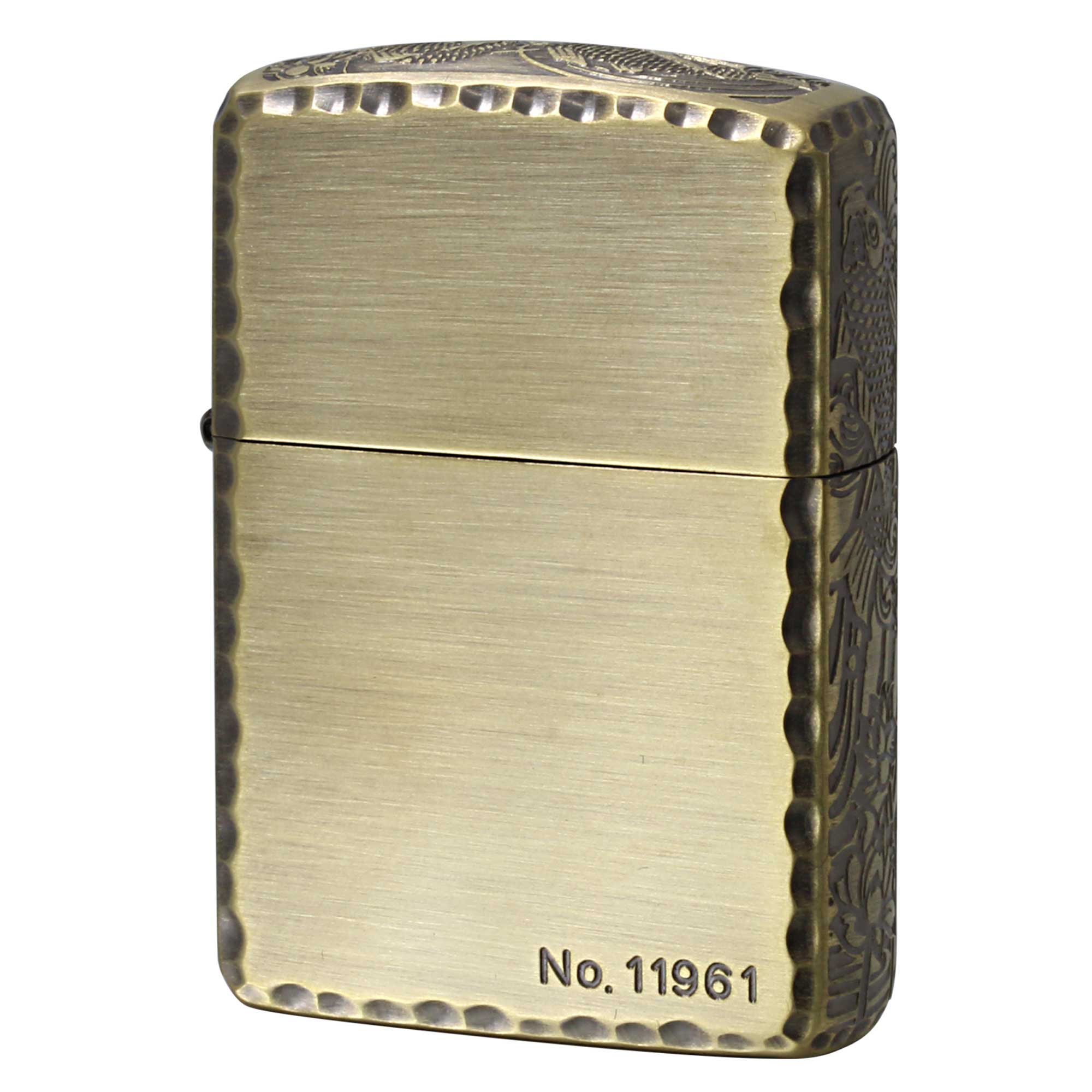 絶版/ヴィンテージ Zippo ジッポー 中古 2022年製造 ARMOR アーマー エッチングリューター加工 アンティークブラス 鯉 3ER-CARP-A No.11961  [N]未使用・新品