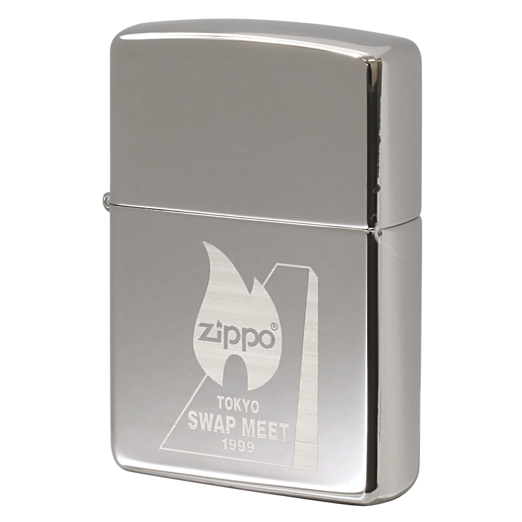 絶版/ヴィンテージ Zippo ジッポー 中古 1998年製造 限定300個 1999年 東京スワップミート Tokyo SWAP MEET Silver Plate No.118  [N]未使用・新品