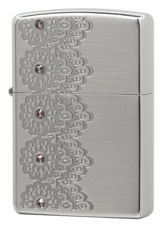 Zippo ジッポー Shiny Lace プラチナヘアライン