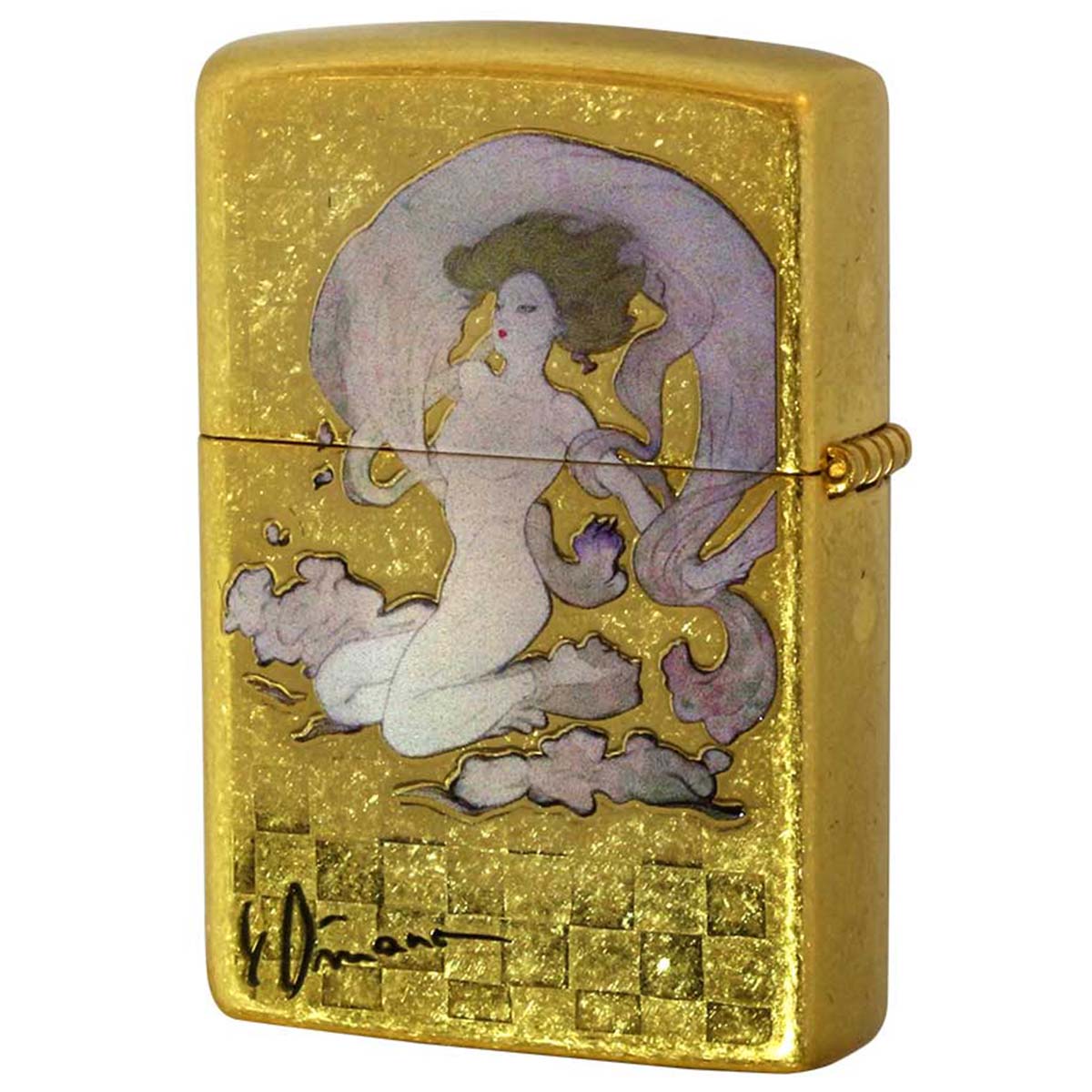 Zippo ジッポー 天野喜孝 Amano Yoshitaka 風神 金メッキバレル 80211