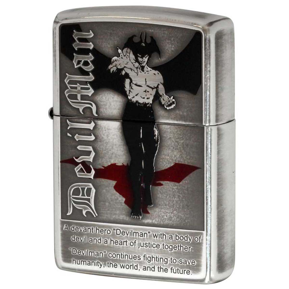 Zippo ジッポー 永井豪 アニメ キャラ 漫画 デビルマン DEVILMAN ver.1 銀メッキいぶし 80207 メール便可