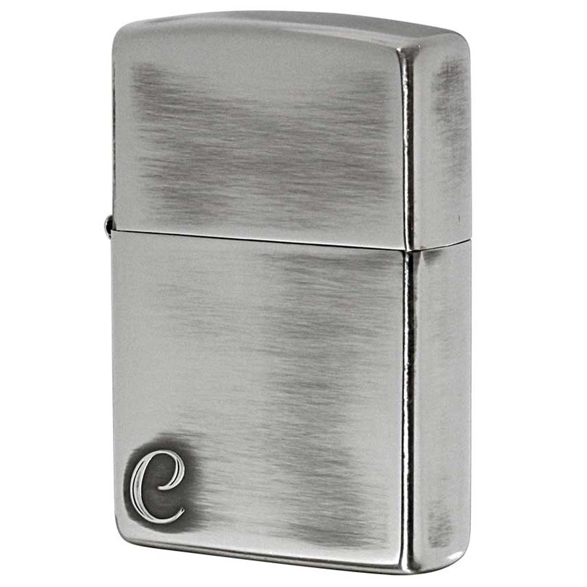 Zippo ジッポー アルファベット イニシャル The alphabet C シルバーいぶし 80011 メール便可