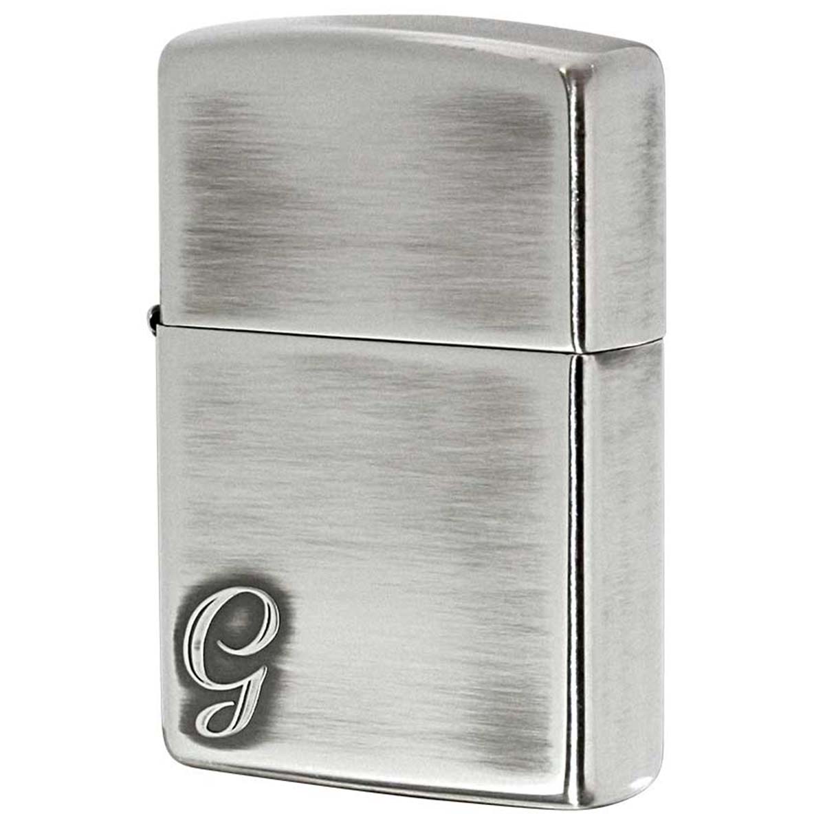 Zippo ジッポー アルファベット イニシャル The alphabet G シルバーいぶし 80015 メール便可