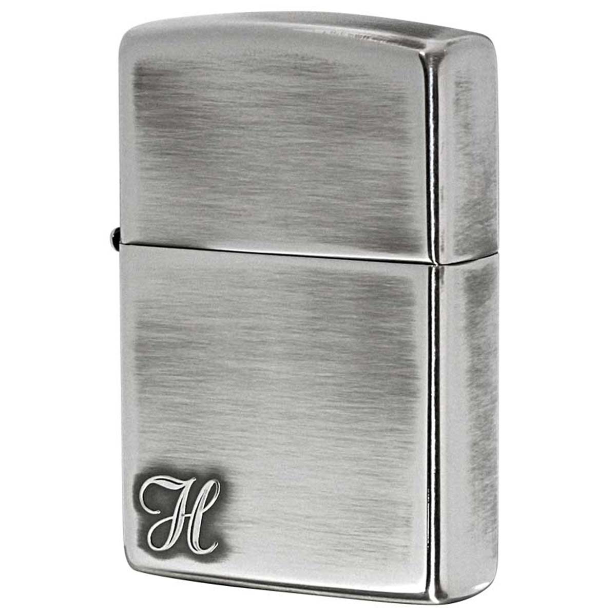Zippo ジッポー アルファベット イニシャル The alphabet H シルバーいぶし 80016 メール便可