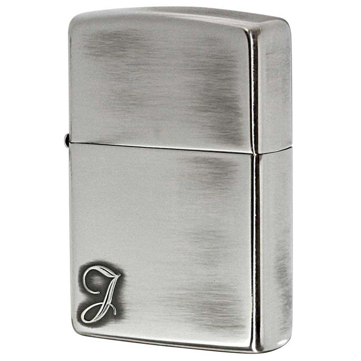 Zippo ジッポー アルファベット イニシャル The alphabet J シルバーいぶし 80018 メール便可