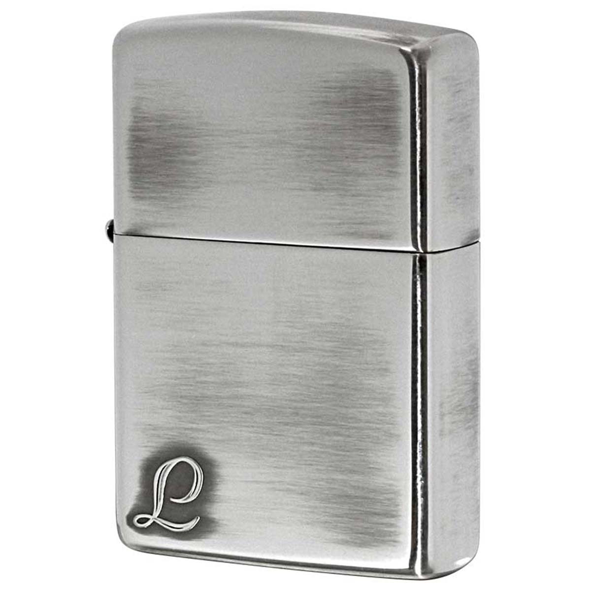 Zippo ジッポー アルファベット イニシャル The alphabet L シルバーいぶし 80020 メール便可