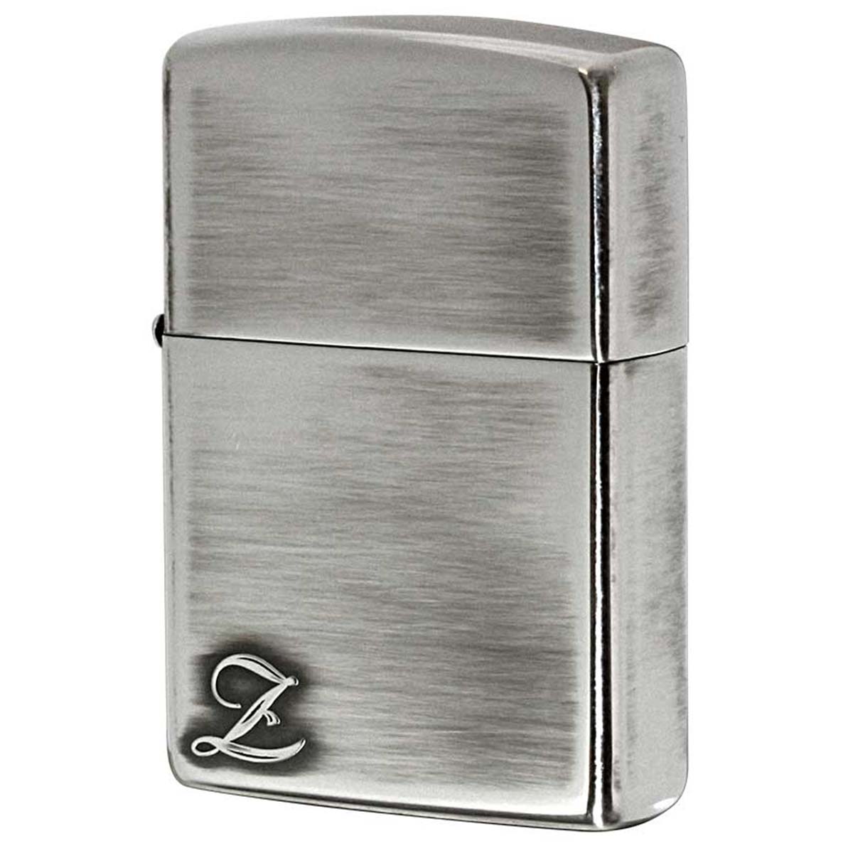 Zippo ジッポー アルファベット イニシャル The alphabet Z シルバーいぶし 80034 メール便可