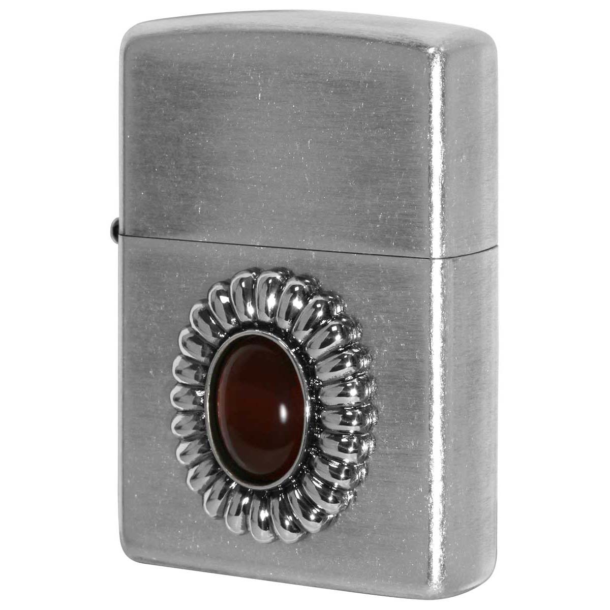 Zippo ジッポー 天然石 パワーストーン レッドアゲード 銀メッキバレル 70640 メール便可