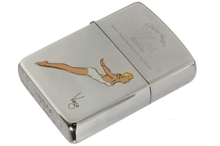 Zippo ジッポー 絶版・1996年製造 Windy Alberto Vargas Girl 100th Birthday D