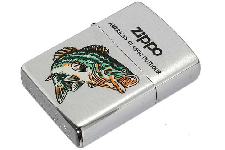 Zippo ジッポー 絶版・1997年製造 AMERICAN CLASSIC OUTDOOR B Brushed Chrome メール便可