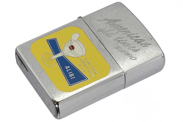 Zippo ジッポー 絶版・1996年製造 American old times ALIBI メール便可