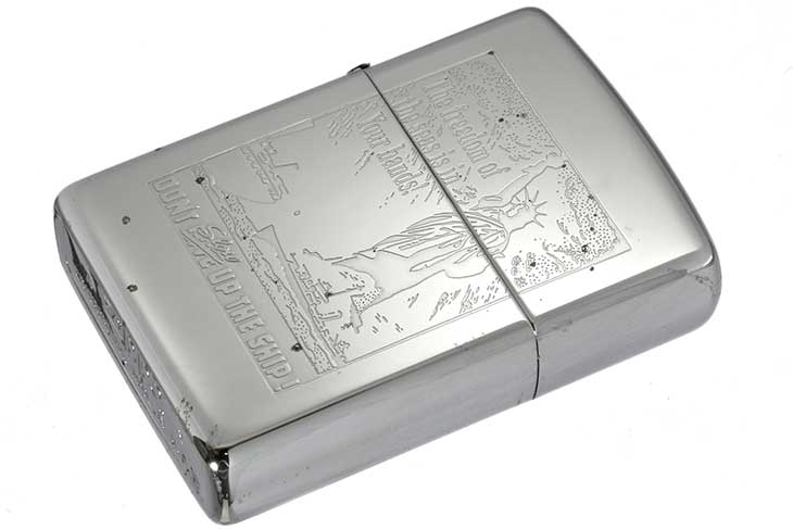 Zippo ジッポー 絶版・1994年製造 Post card DON’T GIVE UP THE SHIP！ メール便可