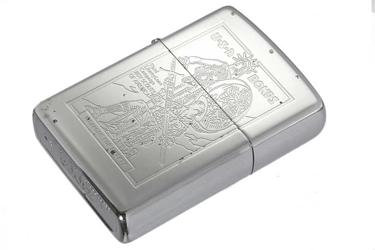 Zippo ジッポー 絶版・1994年製造 Post card USA BONDS メール便可