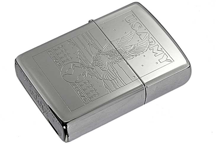 Zippo ジッポー 絶版・1994年製造 Post card US ARMY AT HOME ABROAD メール便可