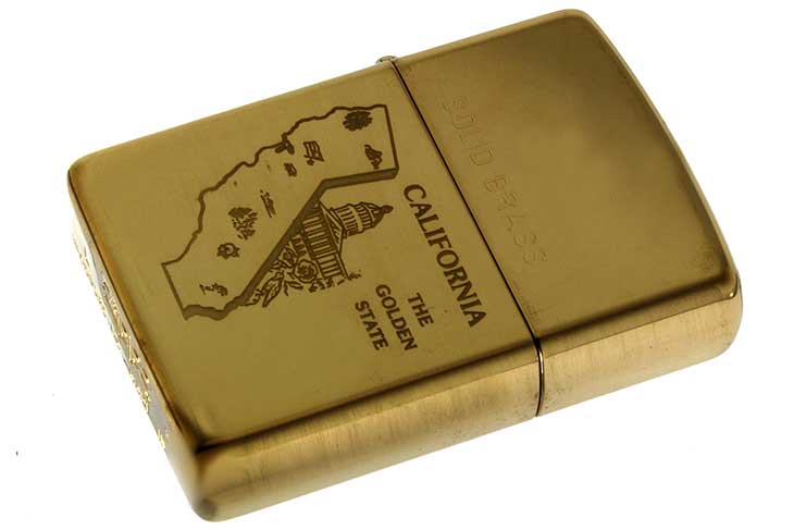 Zippo ジッポー 絶版・1993年製造 CALIFORNIA カリフォルニア THE GPLDEN STATE メール便可