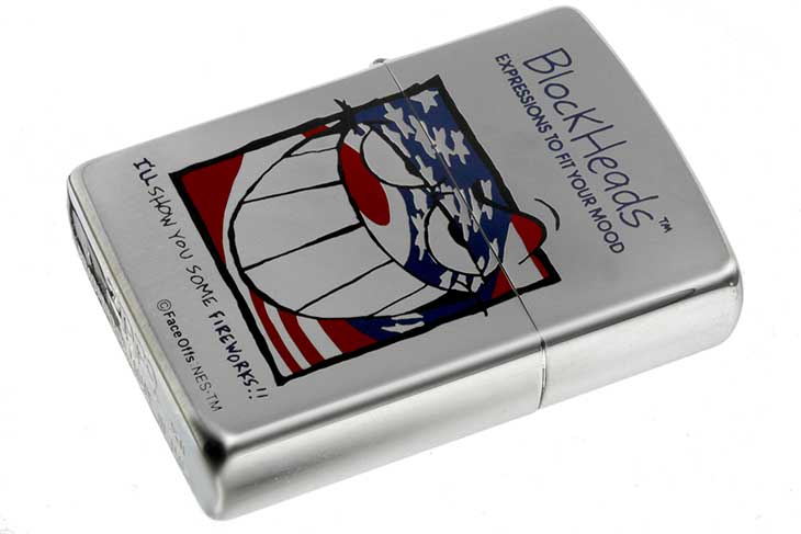 Zippo ジッポー 絶版・1996年製造 Block Heads FACE OFFS EXPRESSIONS TO FIT YOUR MOOD I'll SHOW YOU SOME FIREWORKS！ メール便可