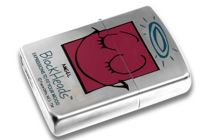 Zippo ジッポー 絶版・1996年製造 Block Heads FACE OFFS EXPRESSIONS TO FIT YOUR MOOD ANGEL メール便可
