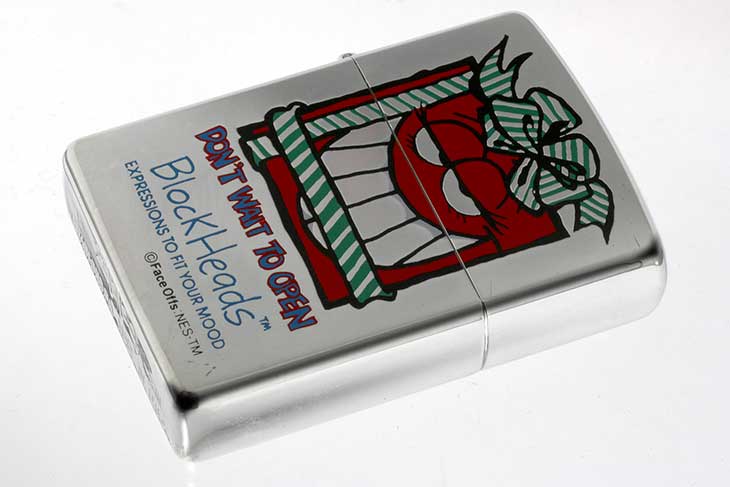 Zippo ジッポー 絶版・1997年製造 Block Heads FACE OFFS EXPRESSIONS TO FIT YOUR MOOD DON'T WAIT TO OPEN メール便可