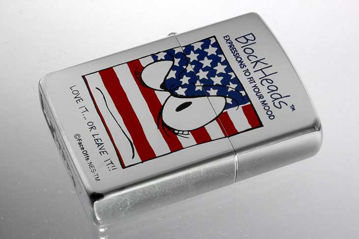 Zippo ジッポー 絶版・1997年製造 Block Heads FACE OFFS EXPRESSIONS TO FIT YOUR MOOD LOVE IT… OR LEAVE IT！ メール便可