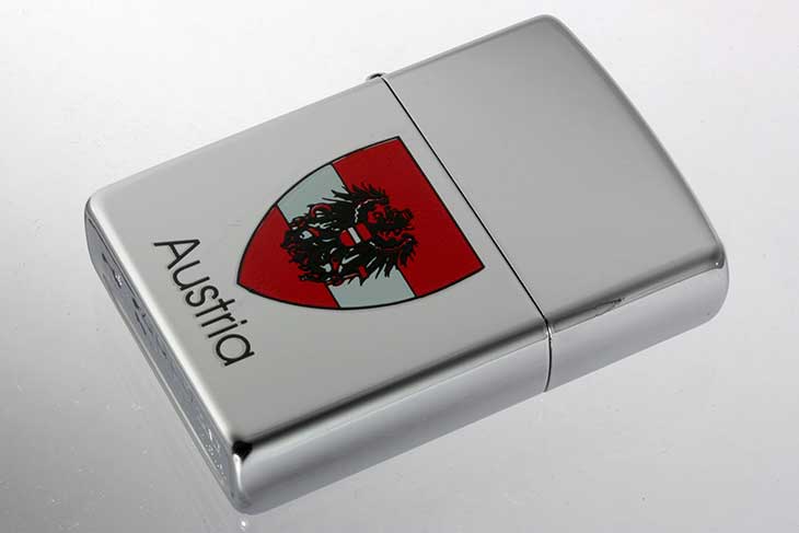 Zippo ジッポー 絶版・2000年製造 Austria オーストリア 国章 メール便可
