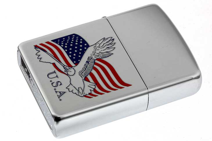 Zippo ジッポー 絶版・2005年製造 AMERICAN EAGLE 国旗 メール便可