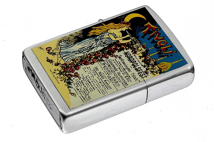 Zippo ジッポー 絶版・1993年製造 オールドポスター TiVoLi チボリ公園 メール便可