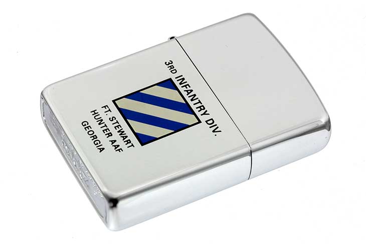 Zippo ジッポー 絶版・1995年製造 3RD INFANTRY DIV. アメリカ陸軍第3歩兵師団 メール便可