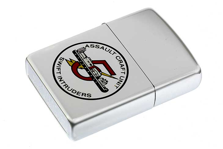 Zippo ジッポー 絶版・1995年製造 ASSAULT CRAFT UNIT SWIFT INTRUDERS メール便可