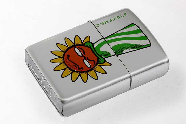 Zippo ジッポー 絶版・1995年製造 ひまわりロングハット メール便可