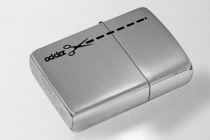 Zippo ジッポー 絶版・1996年製造 カットデザイン はさみ メール便可