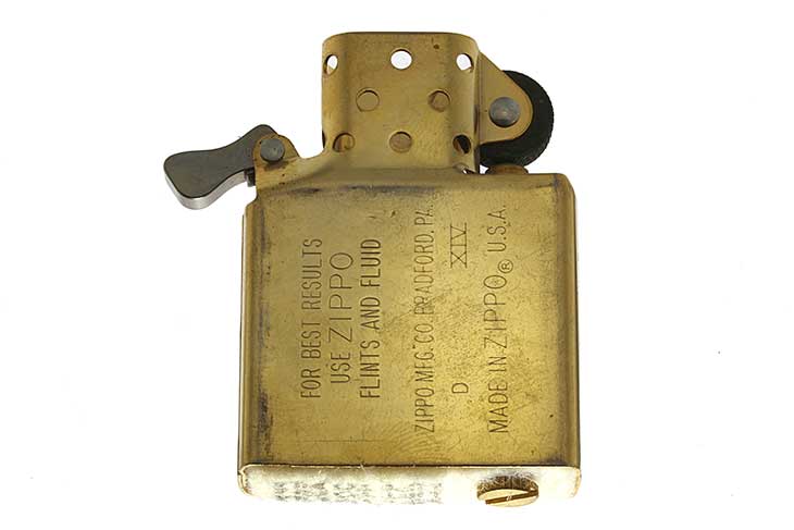 Zippo ジッポー 絶版・1998年製造 インサイドユニット ゴールド メール便可
