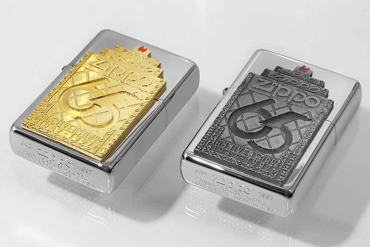 Zippo ジッポー 絶版・1997年製造 65th Anniversary Commemorative 1997 Limited Edition Collectible 2個セット