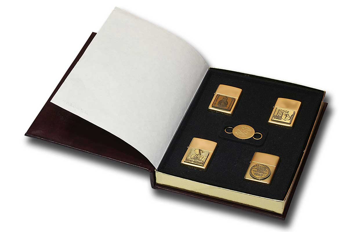 Zippo ジッポー 絶版・1995年製造 25,000個限定生産 WORLD WAR 2 A Remembrace 4個セット