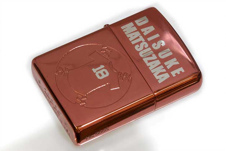 Zippo ジッポー 絶版・2007年製造 松坂大輔 限定 レッドクリアー