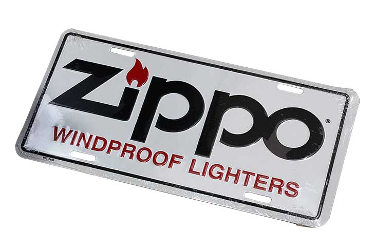 Zippo ジッポー 絶版 WINDPROOF LIGHTERS ライセンスプレート ホワイト 歪みあり 95C-0803 メール便可
