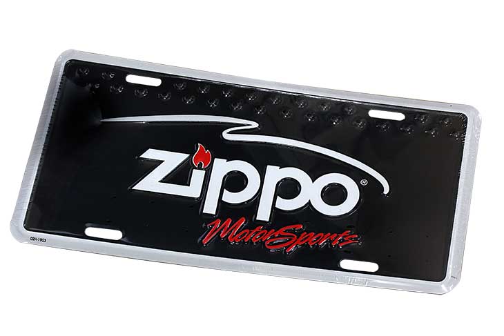 Zippo ジッポー 絶版 Moto Sports ライセンスプレート ブラック 歪みあり 02H-1903 メール便可