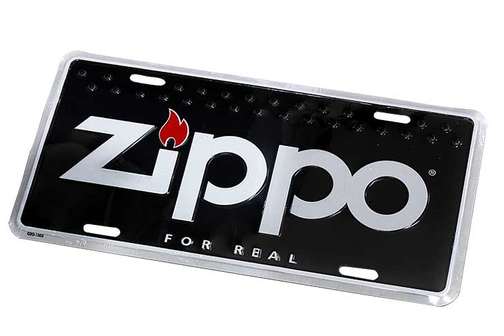Zippo ジッポー 絶版 FOR REAL ライセンスプレート ブラック 歪みあり 02G-1553 メール便可