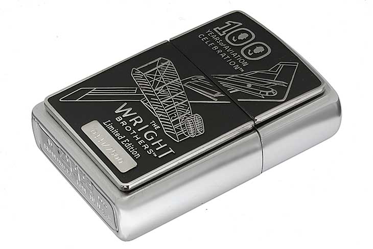 Zippo ジッポー 絶版・2003年製造 限定7,500個生産 THE WRIGHT BROTHERS 100years LIMITED ライト兄弟 Np.0441