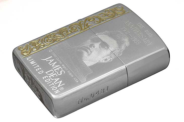 Zippo ジッポー 絶版・1994年製造 THE 40th Anniversary Limited Edition ジェームスディーン キーリング付きセット JAH Z5 No.0481