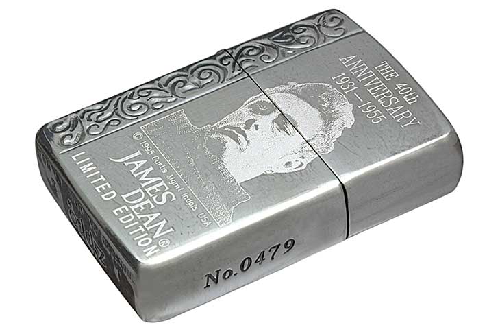 Zippo ジッポー 絶版・1994年製造 THE 40th Anniversary Limited Edition ジェームスディーン キーリング付きセット JAH Z4 No.0479