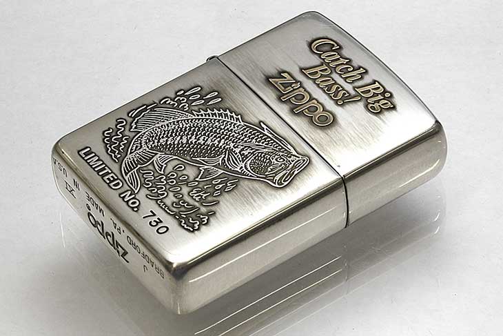 Zippo ジッポー 絶版・1995年製造 Catch Big Bass ウッディー灰皿付き ZCF-B No.730