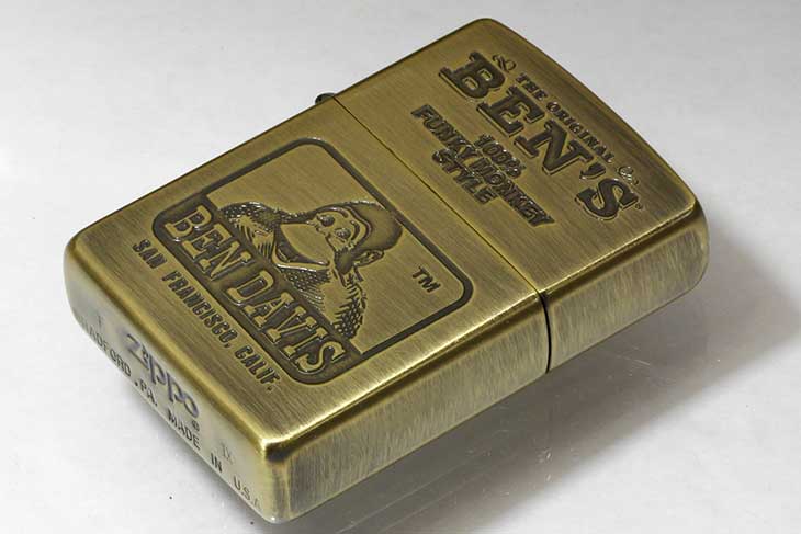 Zippo ジッポー 絶版・1993年製造 BEN DAVIS ベンデイビス 卓上灰皿付き No.0345