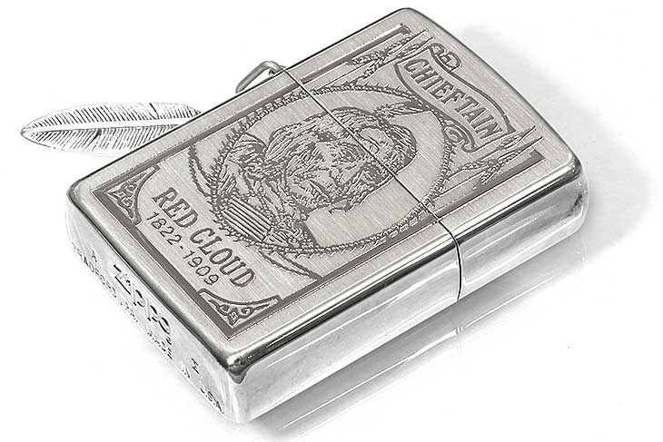 Zippo ジッポー 絶版・1994年製造 Native American Indian RED CLOUD レッドクラウド SI-F103 メール便可