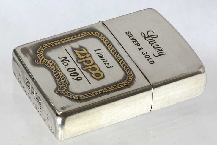 Zippo ジッポー 絶版・1994年製造 限定500個生産 Luxury SILVER&GOLD Limited No.009