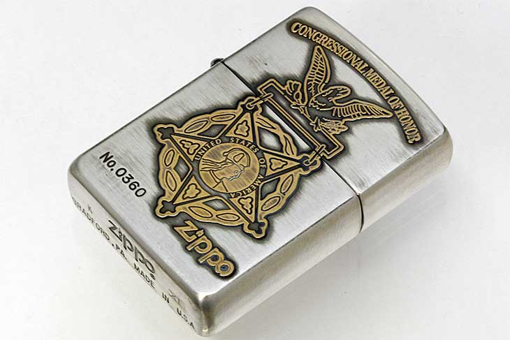 Zippo ジッポー 絶版・1995年製造 WORLD ARMY Series LIMITED EDITION CONGRESSIONAL MEDAL OF HONOR NO.0360