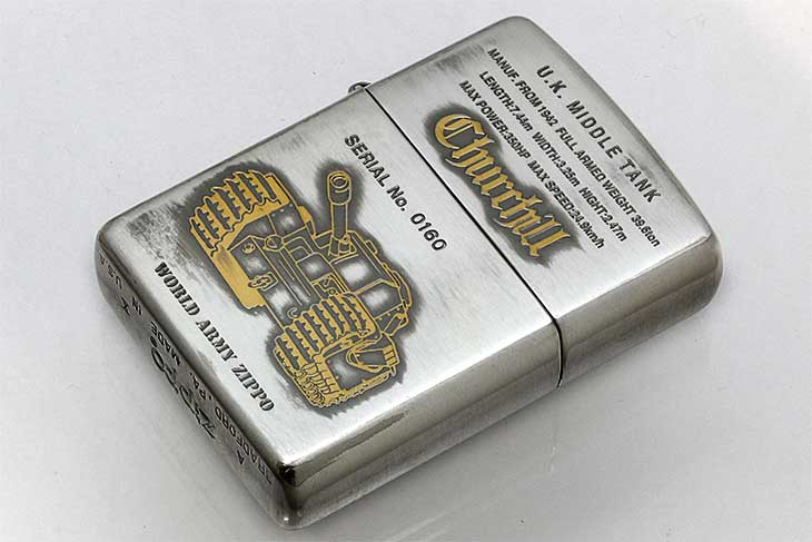 Zippo ジッポー 絶版・1994年製造 WORLD ARMY Series LIMITED EDITION Churchill No.0160