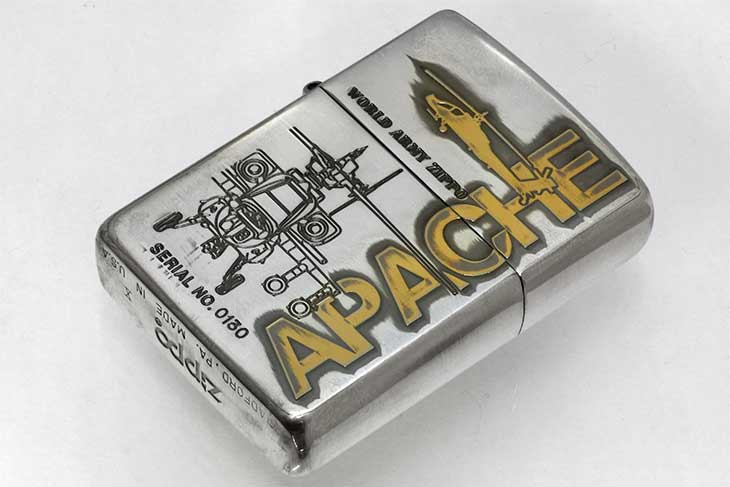 Zippo ジッポー 絶版・1994年製造 WORLD ARMY Series LIMITED EDITION APACHE No.0130